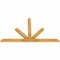 Ekena Millwork Saratoga Rough Sawn Timber Gable Bracket, Western Red Cedar, 72"W x 42"H x 2"D x 4"F, 14/12 Pitch GBW072X42X0204SAR00RWR - alternate 4